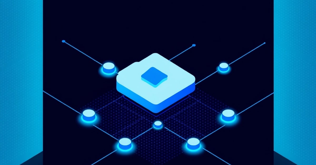 Isometric vector illustration showing security controls and risks for AI systems like ChatGPT